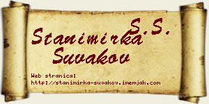 Stanimirka Šuvakov vizit kartica